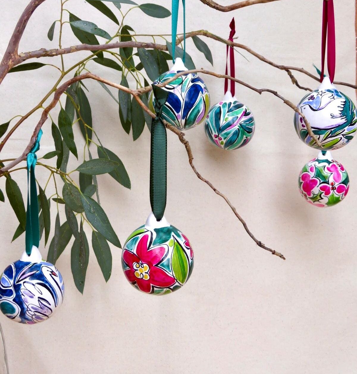 Christmas bauble painting and pottery workshop creating festive decorations on 28 November