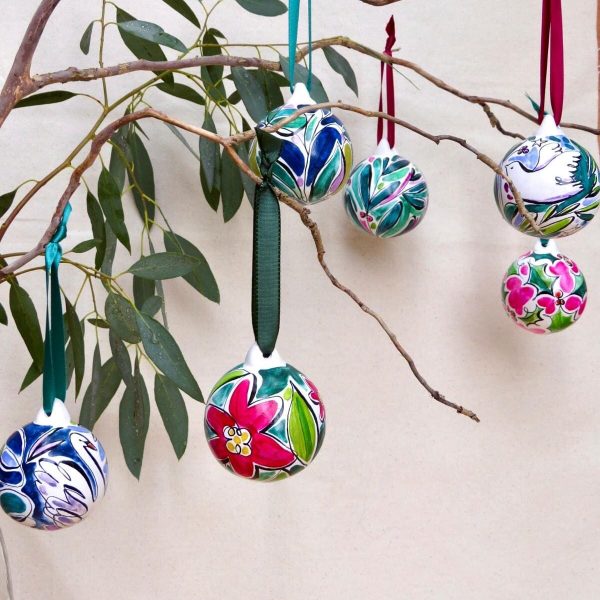 Christmas bauble painting and pottery workshop creating festive decorations on 28 November
